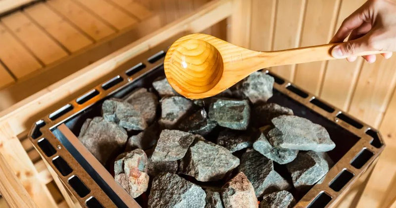 SaunaPremium home sauna lifestyle scene — Nordic-style cabin detail