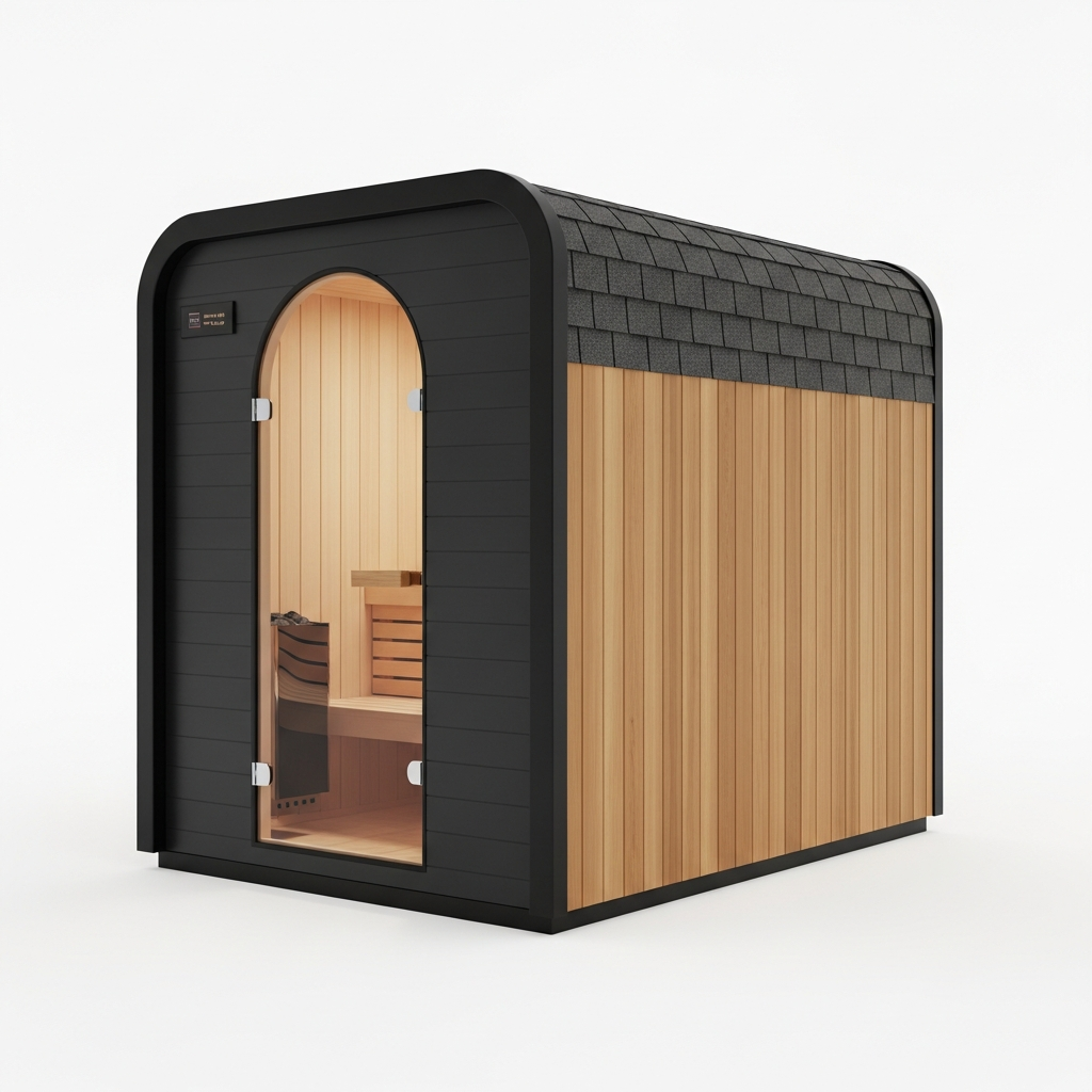 SaunaPremium "Mono" — Cube-Series 03 — SaunaPremium premium home sauna (image 2)