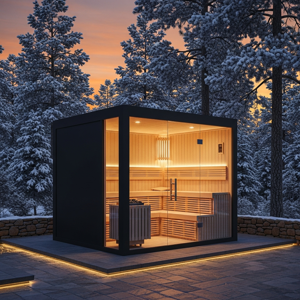SaunaPremium "Obsidian" — Cube-Series 05 — SaunaPremium premium home sauna (image 4)